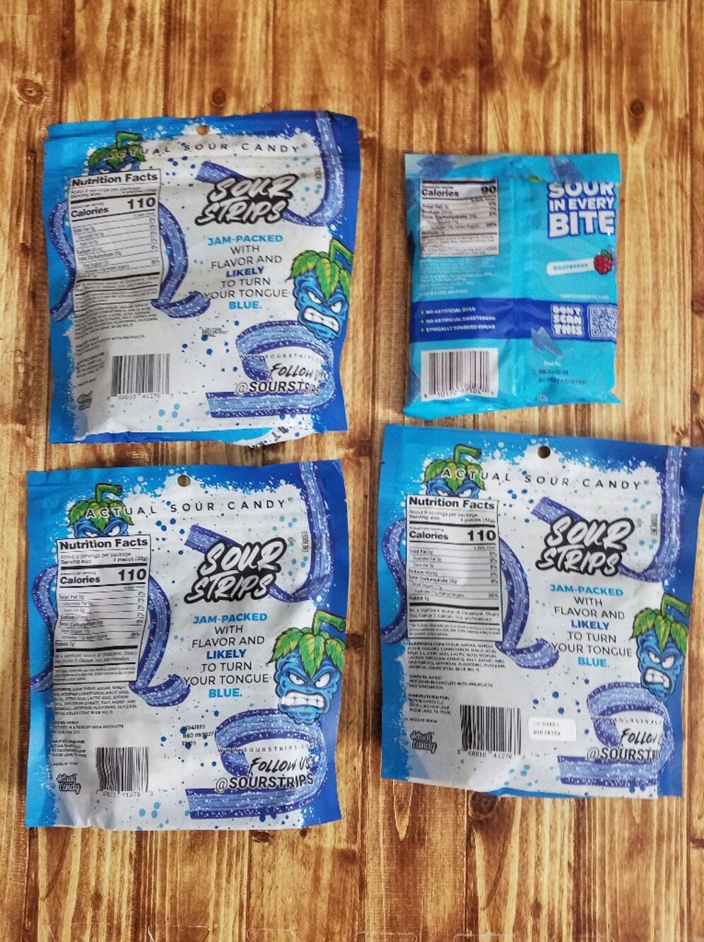 Sour Strips Blue Raspberry Feastables Sour Strikes Bundle Set - Picture 2 of 7